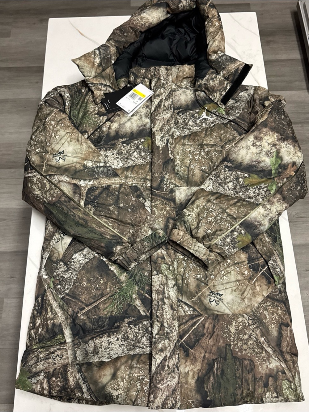 Air Jordan Flight Therma-Fit Down Parka Size Small Real Tree Camo IB4517-222